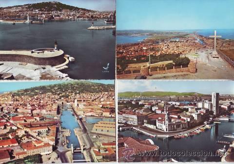 Postales: SETE (H&eacute;rault) 4 postales color - Foto 1