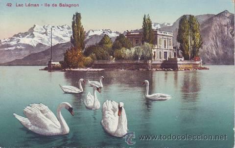 Postales: LAC LEMAN. Ile de Salagnon.