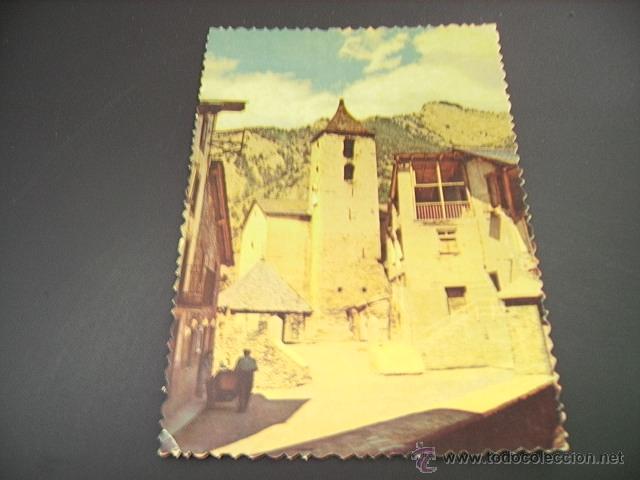 Postkarten: ORDINO   (ANDORRA)    LA PLACA I L'ESGLESIA