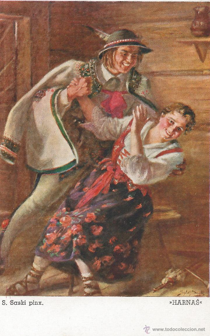 Postales: S.SASKI PINX.HANAS-WYDAWNICTWO SALONU MALARZY POLSKICH W KRAKOWIE-PRINTED IN POLAND
