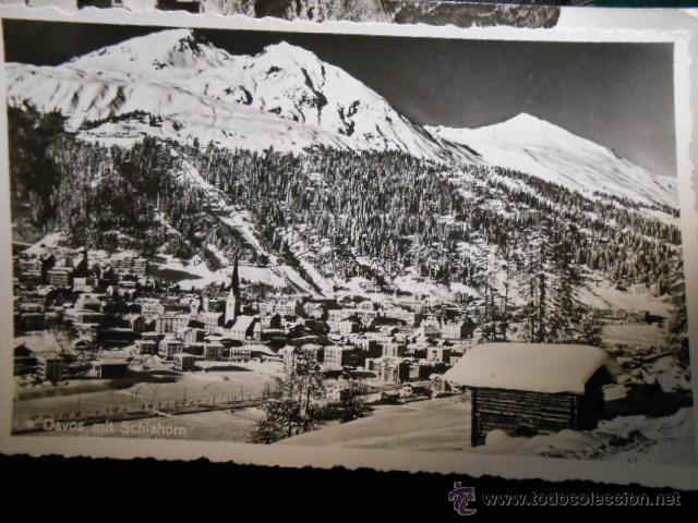 Postales: DAVOS MIT SCHIAHORN. CIRCULADA - Foto 1
