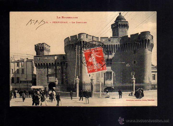 Postales: Perpignan. Le Castillet. Circulada 1917 - Foto 1
