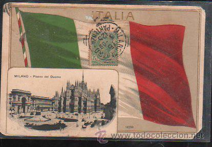 Postales: TARJETA POSTAL DE ITALIA - MILANO. PIAZZA DEL DUOMO. 14250. H.GUGGENHEIM & CO.