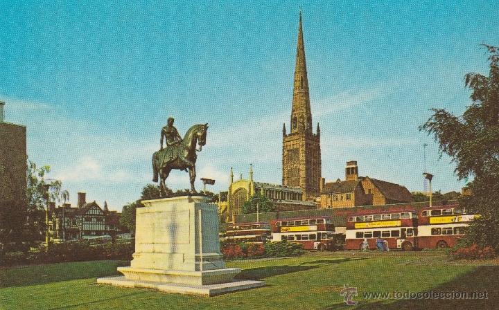 Postales: N&ordm; 13900 POSTAL THE LADY GODIVA STATUE COVENTRY INGLATERRA