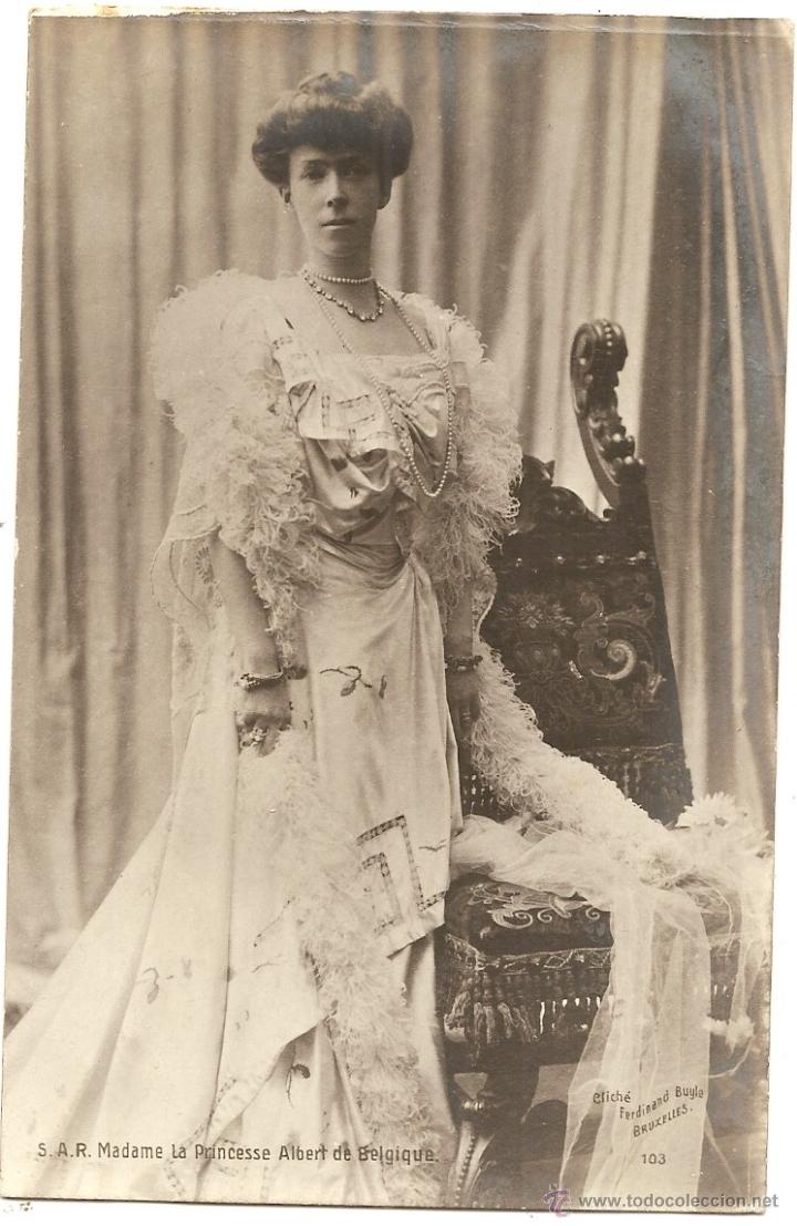 Postales: Princesa Alberta de B&eacute;lgica. Postal antigua