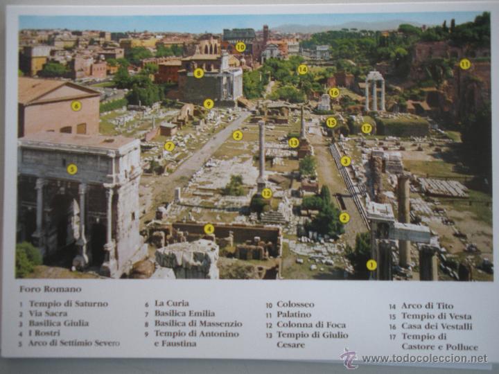 Postales: MAGNIFICA POSTAL DE ROMA - FORO ROMANO - - Foto 1