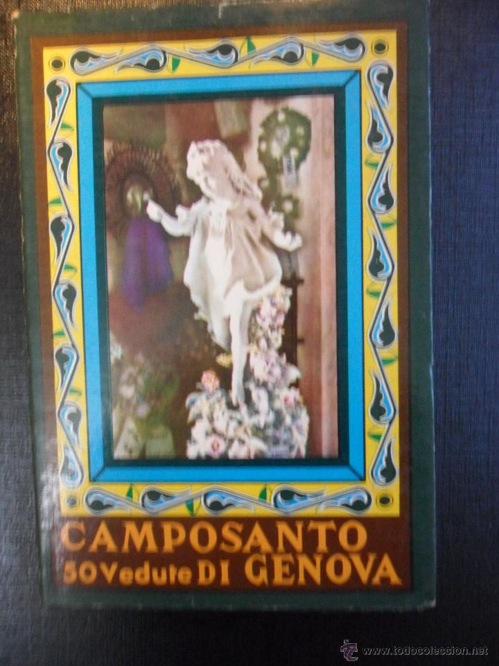 Postales: CAMPOSANTO DI GENOVA. 50 VEDUTE. LIBRO CON 20 POSTALES EN ACORDEON DEL CEMENTERTIO DE GENOVA (ITALIA