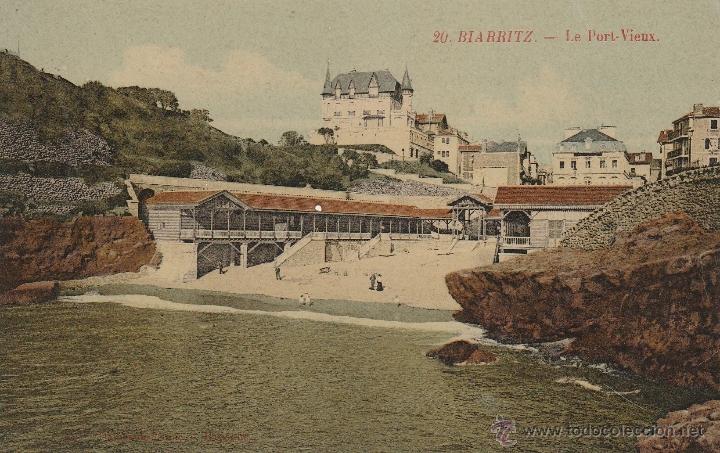 Postcards: N&ordm; 18843 POSTAL BIARRITZLE PORT VIEUX FRANCIA