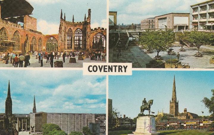 Postales: N&ordm; 18815 POSTAL COVENTRY THE CATHEDRAL