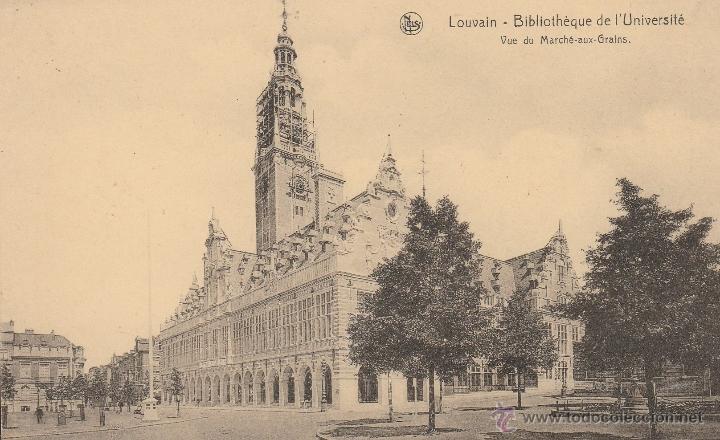 Postcards: N&ordm; 18885 POSTAL LOUVAIN BIBLIOTH&Eacute;QUE DE L&acute;UNIVERSIT&Eacute; BELGICA