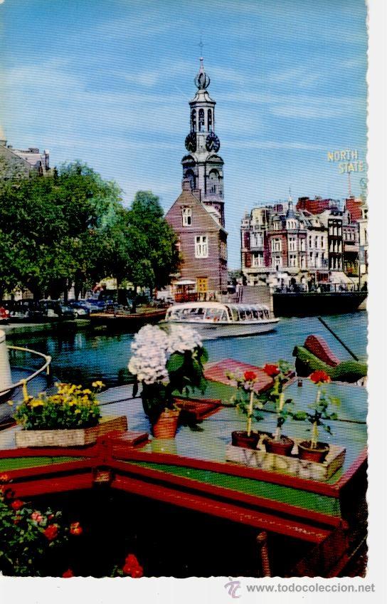 Postales: AMSTERDAM (HOLANDA). TORRE DE LA MONEDA - Foto 1