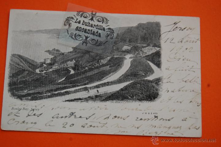 Postales: POSTAL - INGLATERRA - JERSEY - BOULEY BAY - CIRCULADA 1907