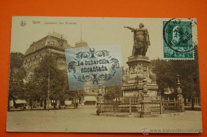 Postales: POSTAL - BELGICA - GENT  - STANBEELD - CIRCULADA 1930