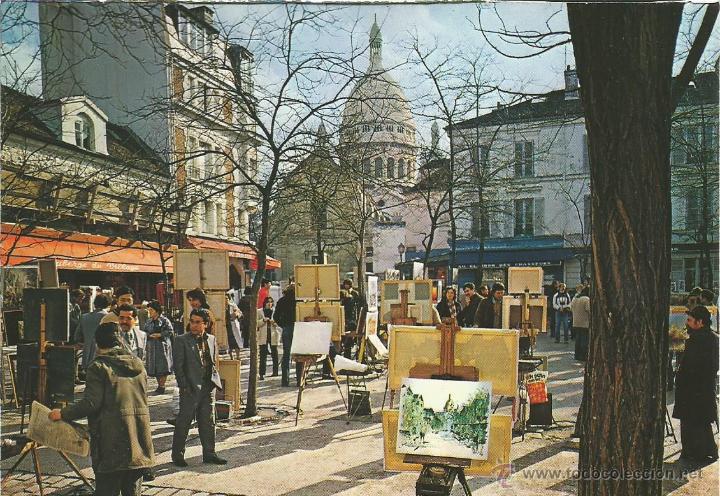 Postal La Place Du Tertre Paris Montmartre Verkauft Durch Direktverkauf