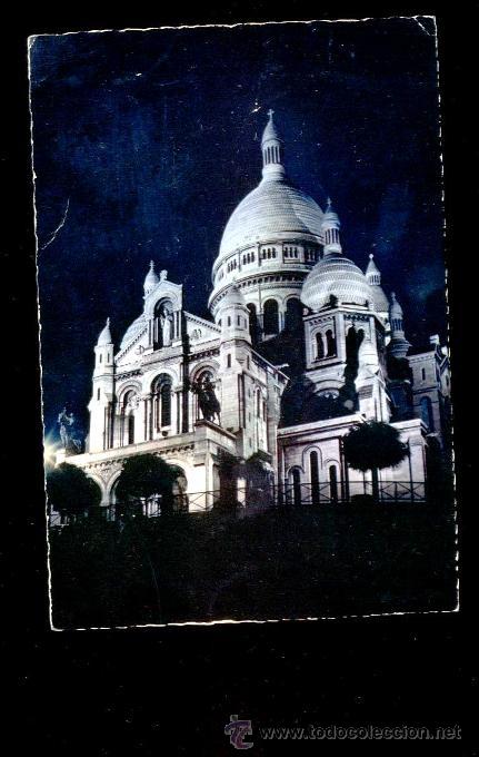 Postales: PARIS. BASILIQUE DU SACR&Eacute;-COEUR ILUMIN&Eacute;E (1964)