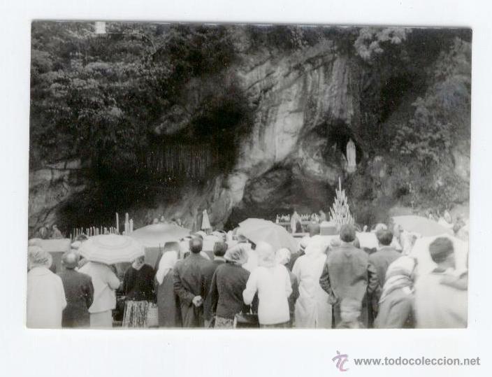 Postales: PEQUE&Ntilde;A FOTO: CUEVA DE LOURDES (1958)
