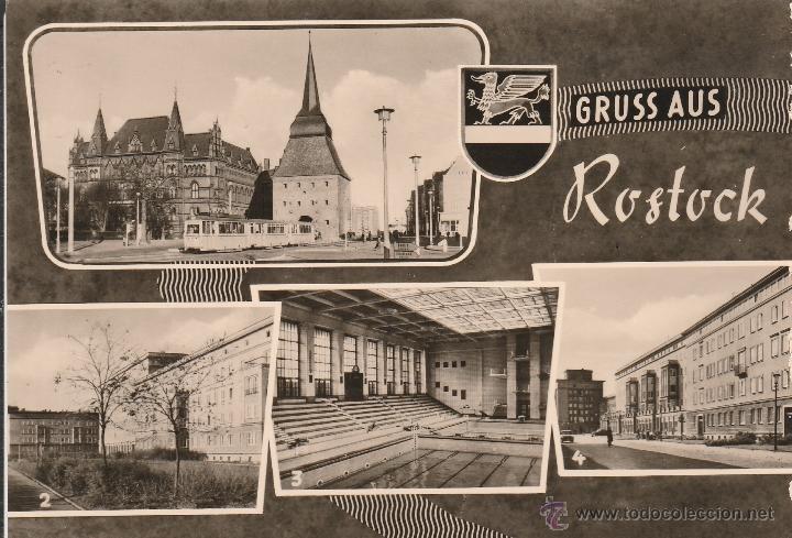 Postkarten: N&ordm; 24929 POSTAL ALEMANIA GRUSS AUS ROSTOCK