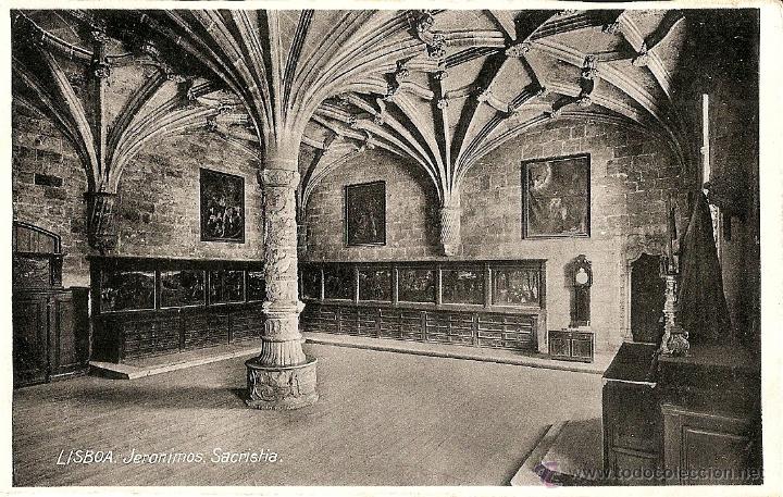 Postales: LISBOA - JERONIMOS-Sacristia - Foto 1