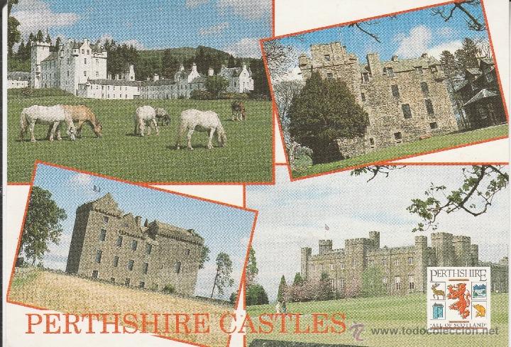 Postkarten: N&ordm; 24499 POSTAL INGLATERRA PERTHSHIRE CASTLES