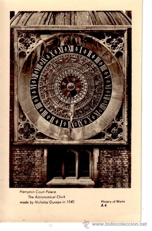 Postais: N&ordm; 6475 POSTAL HAMMTON COURT PALACE, THE ASTRONOMICAL CLOCK