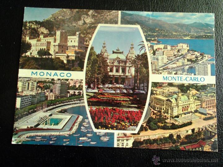 Postales: M&oacute;naco. Vistas varias. Usada - Foto 1