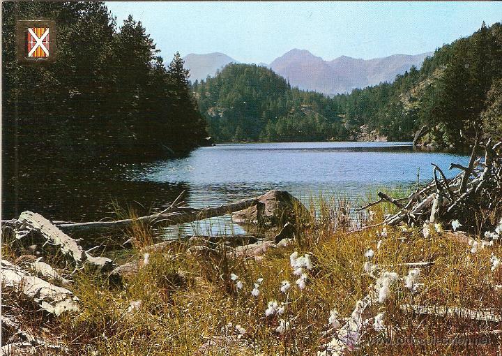 Postcards: LA CERDA&Ntilde;A (FRANCIA), ESTANQUE CERCA BOUILLOUSES, CADENA CARLITTE (FONDO) - ED. DINO N&ordm; 1656