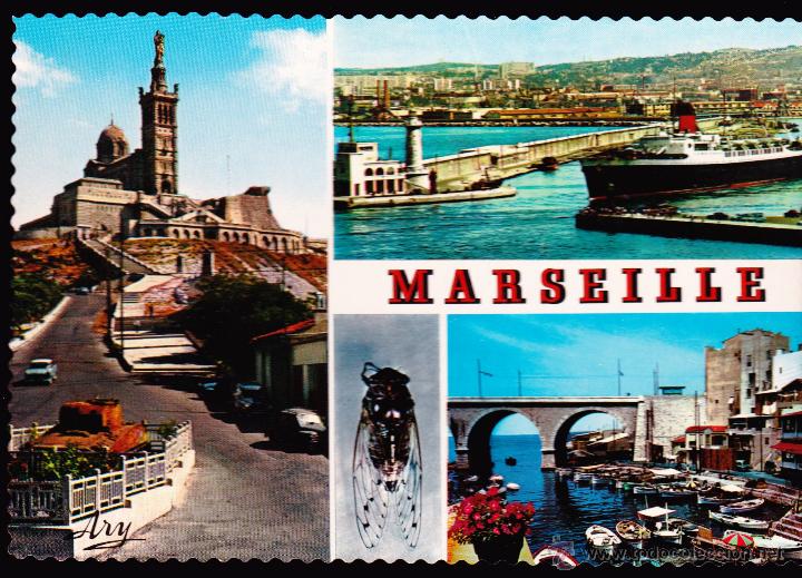 Postales: POSTAL : TROQUELADA , MARSEILLE .