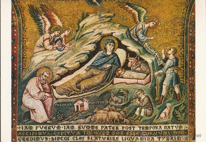 Cartes Postales: N&ordm; 24576 POSTAL ITALIA MOSAICO EL NACIMIENTO DE JESUS