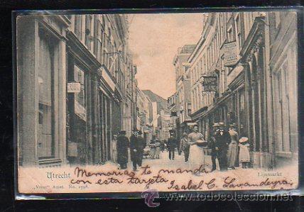 Postales: TARJETA POSTAL DE UTRECHT, HOLANDA - LIJNMARKT. VIVAT N&ordm; 2598