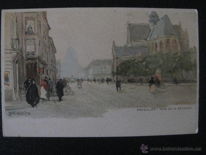 Postales: BRUSELAS. RUE DE LA REGENCE - Foto 1