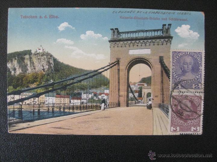 Postales: BUDAPEST. PUENTE DE LA EMPERATRIZ ISABEL - Foto 1