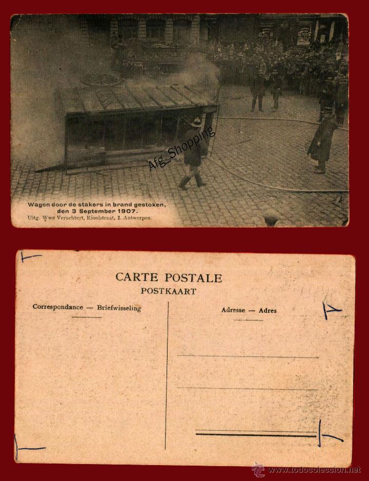 Postais: HUELGA EN AMBERES EN 1907