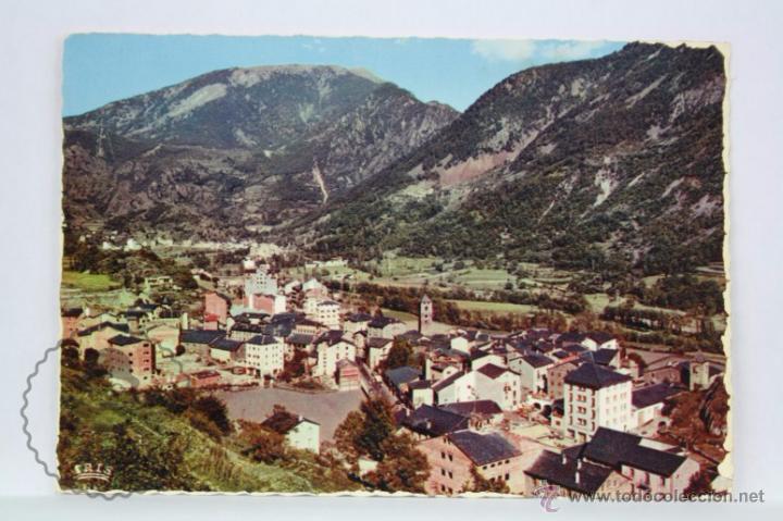 Postais: Postal Fotogr&aacute;fica - 611. Valls d'Andorra. Andorra la Vieja - Circulada, A&ntilde;o 1958