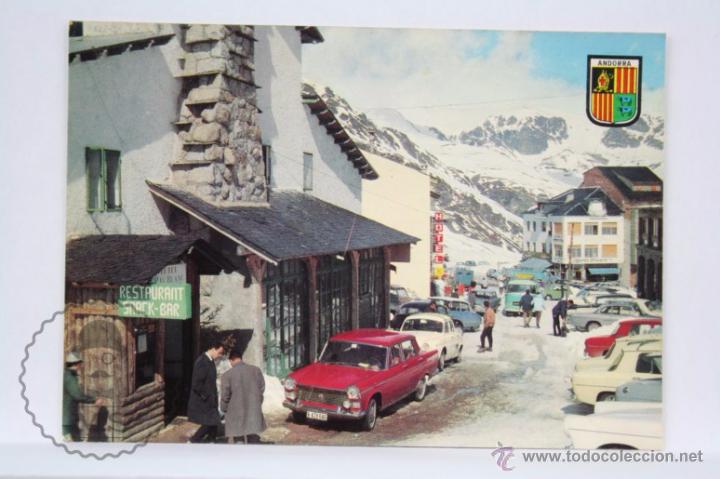 Postais: Postal Fotogr&aacute;fica - 51. Valls d'Andorra. Pas de la Casa. Vista Parcial - Escrita al Dorso, A&ntilde;o 1968