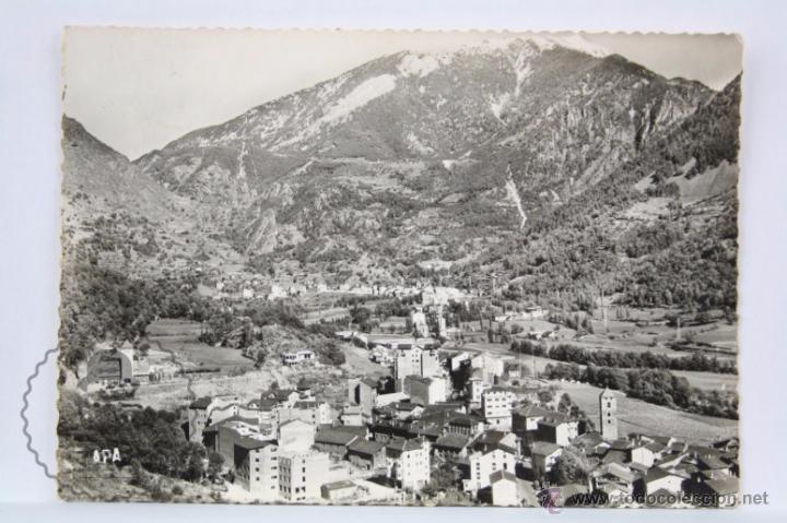 Postais: Postal Fotogr&aacute;fica - 604. Valls d'Andorra. Andorra la Vella. Les Escaldes - Circulada