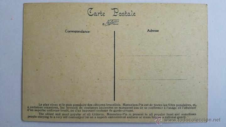 Postales: POSTAL BRUSELAS, MANNEKEN-PIS - Foto 2