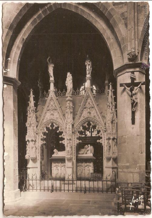 Postkarten: TR&Eacute;GUIER, C&Ocirc;TES DU NORD, LA CATEDRAL, TUMBA DE SAINT-YES &ndash; ED.ART YVON 2625 - CIRCULADA