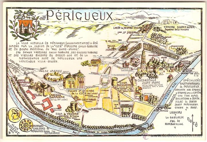 mapa perigueux francia Périgueux, dordogne (francia), mapa de la ciuda   Sold through 