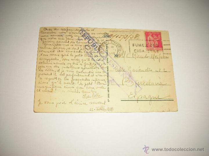 Postales: MARSEILLE. LA CORNICHE .CIRCULADA 1938 - Foto 2