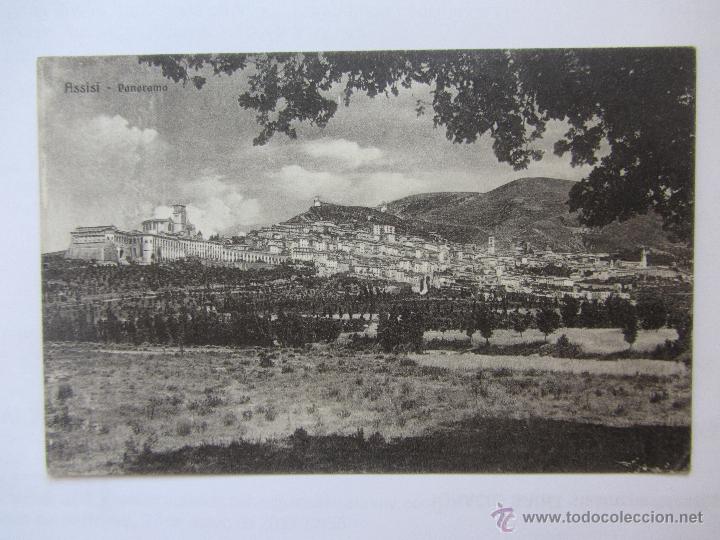 Postales: Postal antigua de Assisi. Panorama. Escrita