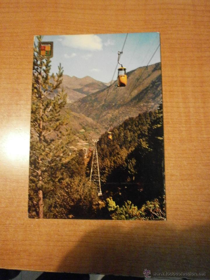 Postcards: POSTAL VALLS D&acute;ANDORRA VISTA PANORAMICA DELS TELECABINES ESCRITA