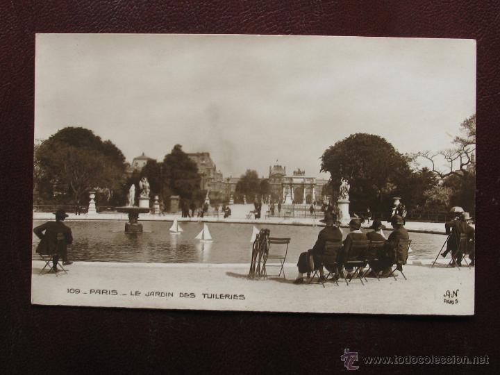Postales: PARIS , LE JARDIN DES TUILERIES , 1925