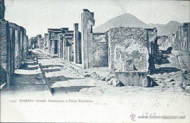 Postales: POSTAL. POMPEYA. A&Ntilde;O 1900. - Foto 1