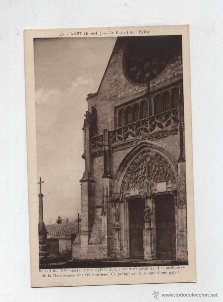 Cartoline: Anet.- le Portail de L&acute;Eglise.