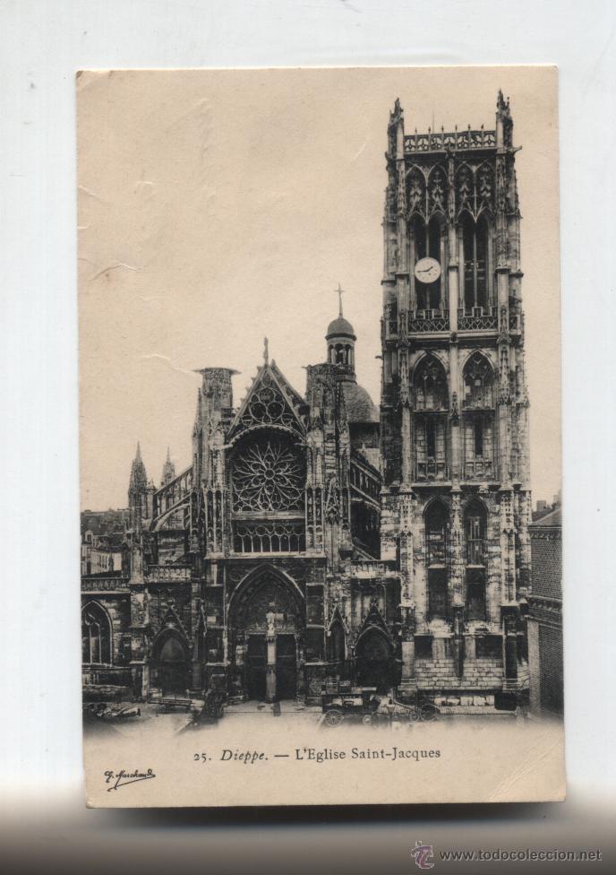 Postales: Dieppe.- L&acute;Eglise Saint-Jacques. - Foto 1