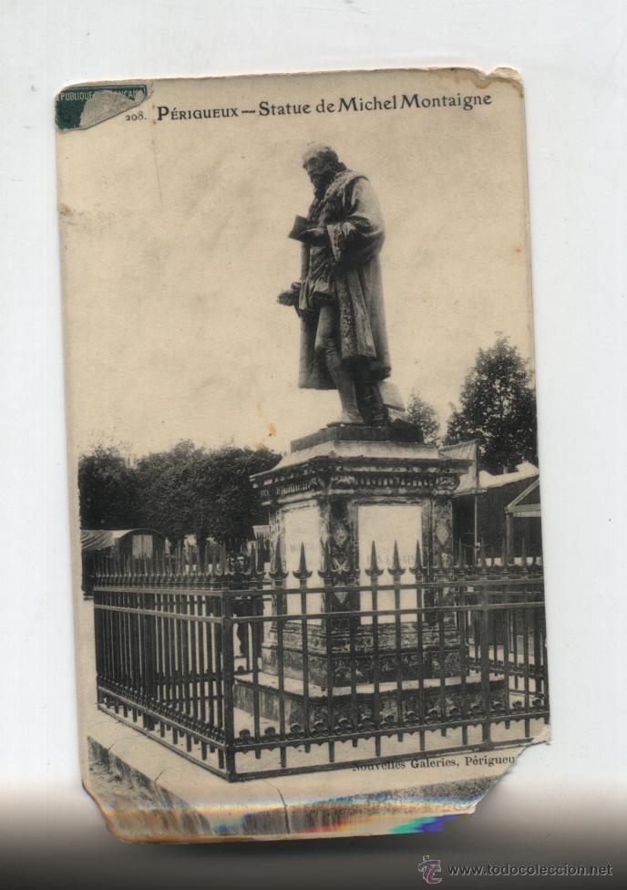 Postales: Pergueux.- Statue de Michel Montaigne. - Foto 1