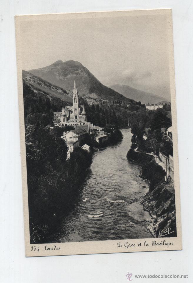 Postales: Lourdes.- la Gave et la Basilique. - Foto 1