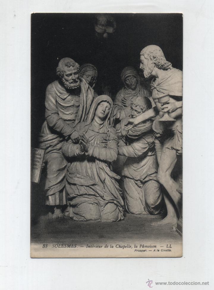 Postales: Solesmes.- Int&eacute;rieur de la Chapelle. - Foto 1
