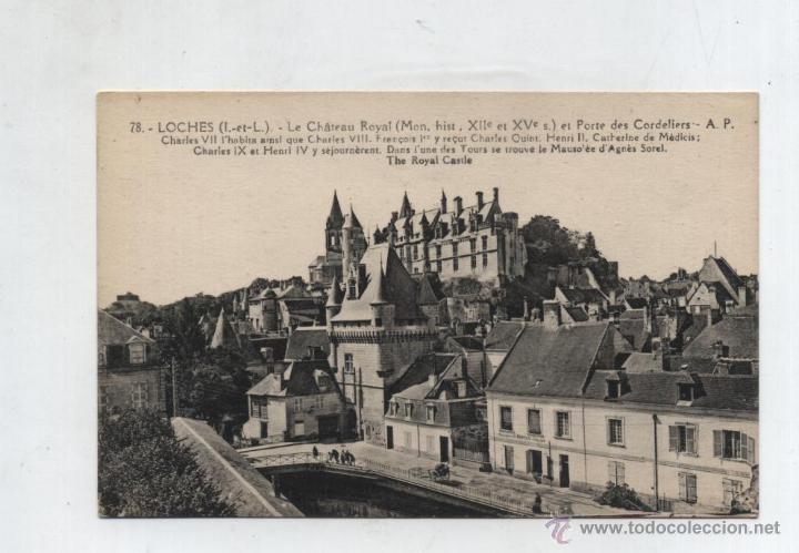 Postcards: Loches.- Le Ch&acirc;teau Royal. Fechado en 1929.