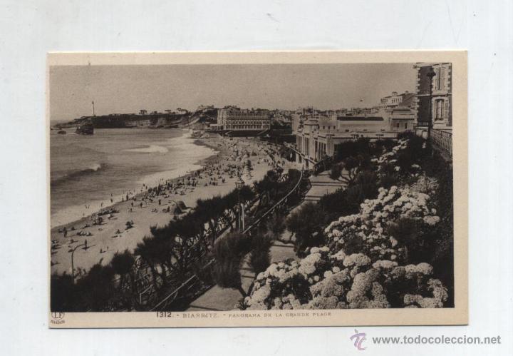 Postales: Biarritz.- Panorama de la Grande Plage. - Foto 1